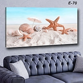 MERCAN MOBİLYA  VE AKSESUAR ,   130*70 DENİZKABUĞU  KANVAS TABLO