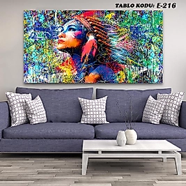 MERCAN MOBİLYA  VE AKSESUAR ,   130*70 RENGARENK  KIZ  KANVAS TABLO