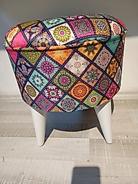 MERCAN MOBİLYA VE AKSESUAR, PUF,RENKLİ ,OTANTİK PUF,DEKORATİF,PLASTİK AYAK,45CM/40 CM,KALİTELİ