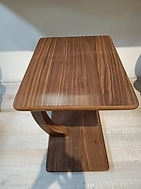 MERCANMOBİLYA TEKERLEKLİ AHŞAP DİKDÖRTGEN C SEHPA