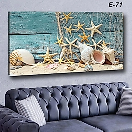 MERCAN MOBİLYA  VE AKSESUAR ,   130*70 DENİZKABUĞU  KANVAS TABLO