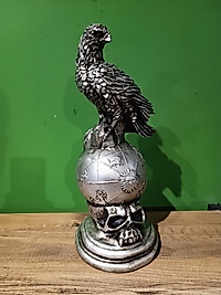 MERCAN MOBİLYA AKSESUAR, DÜNYA ÜSTÜNDE KARTAL, Polyester koratif Biblo, hediyelik eşya,36,50 CM