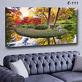 MERCAN MOBİLYA  VE AKSESUAR ,   130*70 BAHAR MANZARA KANVAS TABLO