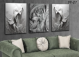 MERCAN MOBİLYA  VE AKSESUAR ,40*60 TAŞ  KOMBİN KANVAS TABLO