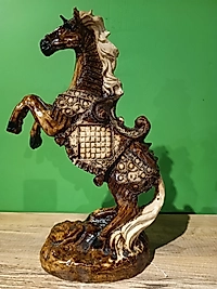 MERCAN MOBİLYA AKSESUAR, BÜYÜK AT , Polyester Dekoratif Biblo, hediyelik eşya 38 CM