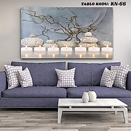 MERCAN MOBİLYA AKSESUAR ,70*130 , MUMLAR KANVAS TABLO