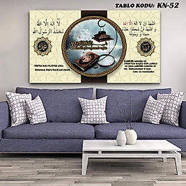 MERCAN MOBİLYA VE AKSESUAR ,130*70   ŞAHADET TEVHİD KANVAS TABLO