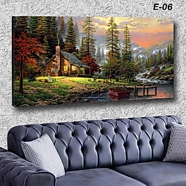 MERCAN MOBİLYA VE AKSESUAR ,70*130 MANZARA  KANVAS KABLO