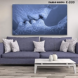 MERCAN MOBİLYA  VE AKSESUAR , 130*70 DUDAK DUDAĞA İKİ YÜZ  KANVAS TABLO