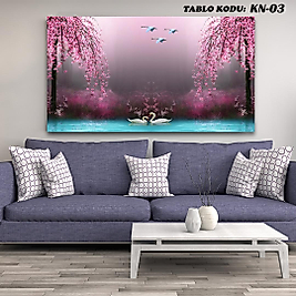 MERCAN MOBİLYA  VE AKSESUAR , 130*70 KANVAS TABLO,KUĞU,