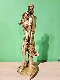 MERCAN MOBİLYA AKSESUAR,,40 cm sevgili ayakta, Polyester Dekoratif Biblo, hediyelik eşya