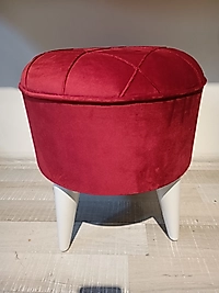 MERCAN MOBİLYA VE AKSESUAR, PUF,KAPİTONE DESENLİ PUF,DEKORATİF,PLASTİK AYAK,45CM/40 CM