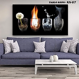 MERCAN MOBİLYA AKSESUAR ,70*130 , ELEMENTLER KANVAS TABLO