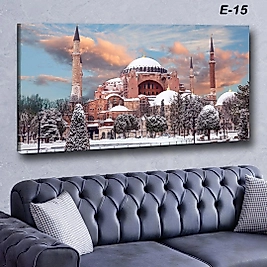 MERCAN MOBİLYA VE AKSESUAR ,70*130  KARLI SULTANAHMET CAMİ  KANVAS KABLO