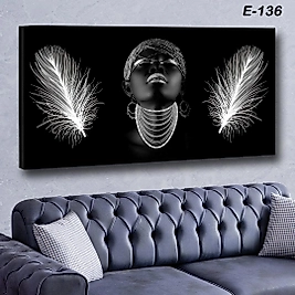 MERCAN MOBİLYA  VE AKSESUAR ,   130*70  ZİNCİKIZ VE TÜY KANVAS TABLO