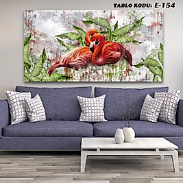 MERCAN MOBİLYA  VE AKSESUAR ,   130*70U DOGA VE KUĞU KANVAS TABLO