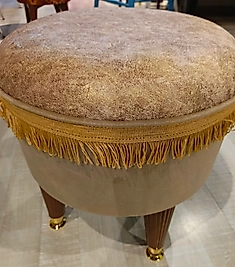 MERCAN MOBİLYA VE AKSESUAR, PUF,RENKLİ ,EKOSE DESENLI,DEKORATİF,PLASTİK AYAK,45CM/40 CM