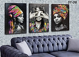 MERCAN MOBİLYA  VE AKSESUAR ,40*60 KRALİÇE KIZLAR  KANVAS TABLO