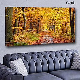 MERCAN MOBİLYA  VE AKSESUAR ,   130*70SONBAHAR VE YOL KANVAS TABLO