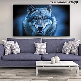 MERCAN MOBİLYA AKSESUAR ,70*130 ,KURT,KANVAS TABLO